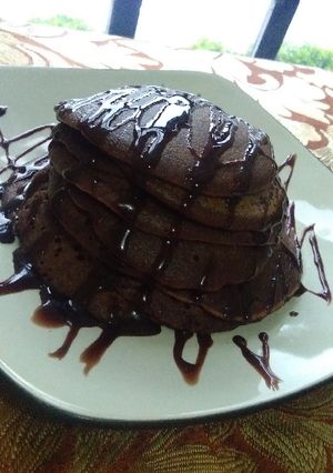 Foto resep Pancake Cokelat Praktis Anti Gagal