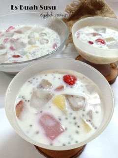 Foto resep Es Buah Susu