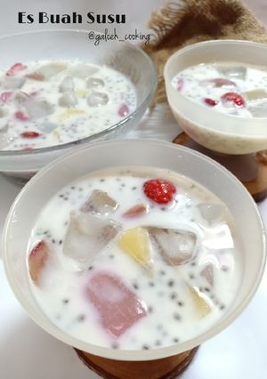 Foto resep Es Buah Susu