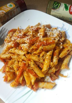 A picture of Cheese pasta.