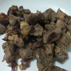 A picture of Fried beef.