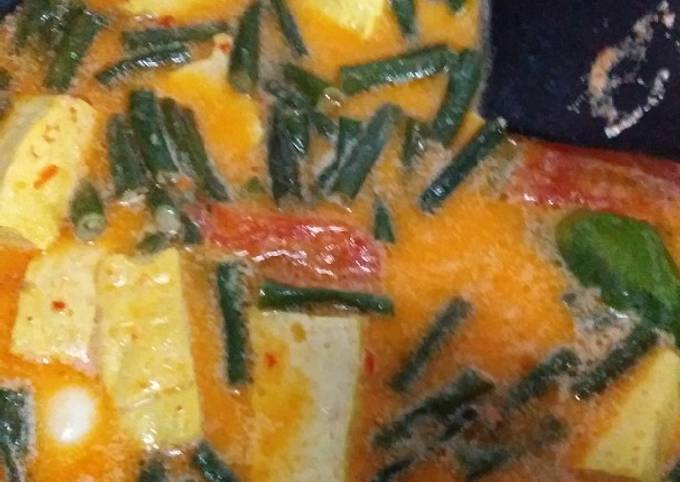 Resep: Sayur Kacang panjang, tahu, puyuh kuah santan Wajib Dicoba