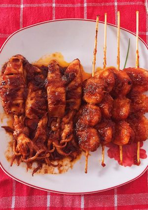 Foto resep Cumi Udang Bakar Saus Korea