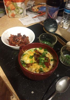 A picture of Loaded potato soup instant pot ip.