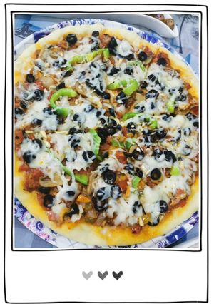 صورة لوصفة بيتزا الخضار 🍕
