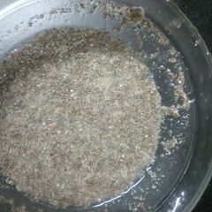 A picture of Vegan egg(made up of chia).