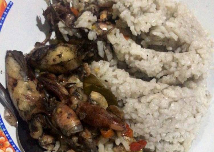 Resep Mudah Nasi sahur buka puasaexpres /sego liwet cu jen (cumi jengkol) Praktis Enak