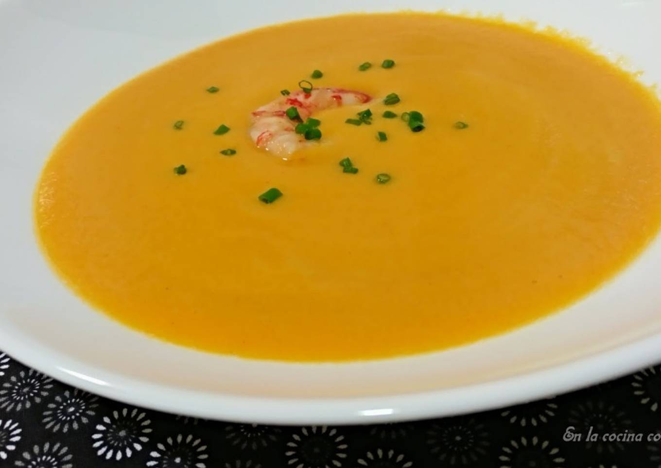 Crema de pescado y marisco