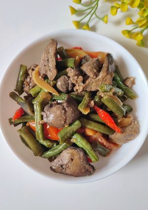 Foto resep Tumis Kacang Panjang Ati ayam