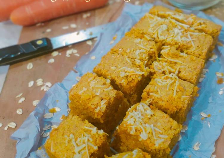 Resep Carrot Oatmeal Blondies Anti Gagal