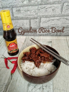 Foto resep Gyudon rice bowl