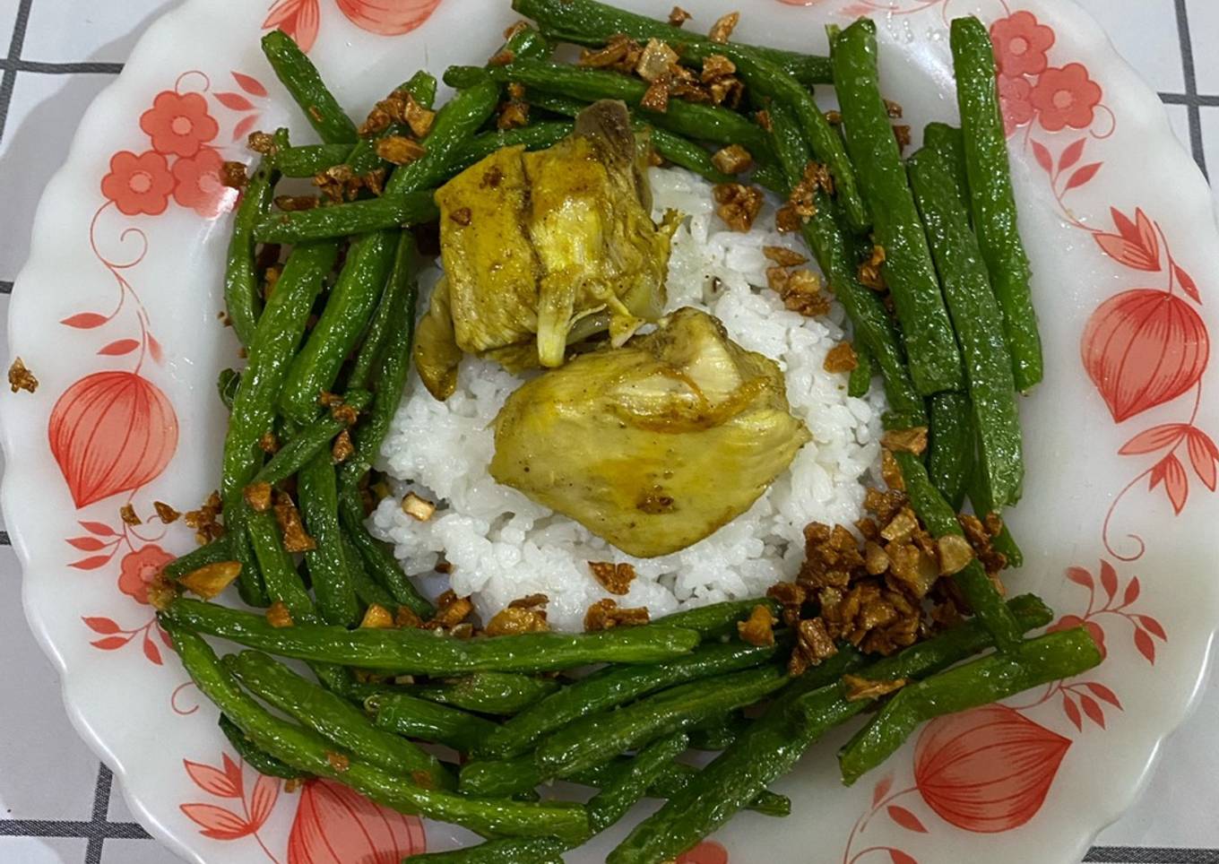 Buncis bawang putih goreng