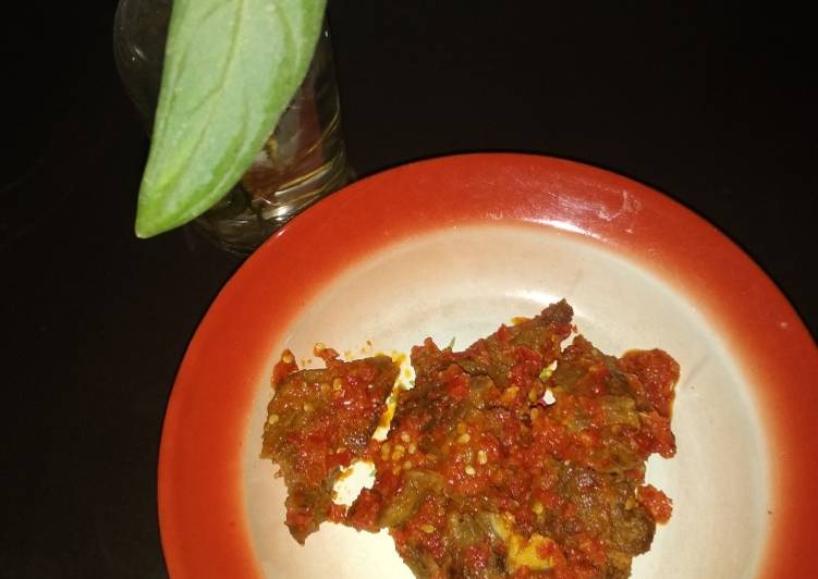 Resep Sambal daging sapi Anti Gagal