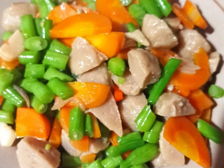 Cara Mudah Membuat Resep Tumis buncis wortel bakso yang Enak Banget Anti Ribet, Bisa Manjain Lidah