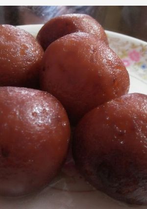 A picture of Gulab Jamun without khoya.