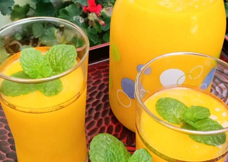 Langkah Mudah untuk Menyiapkan Mango 🥭 Juice yang Enak Banget