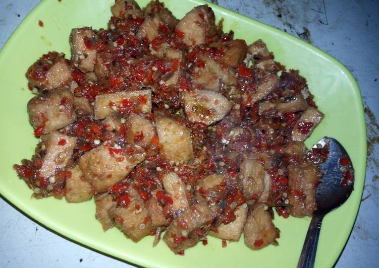 Recipe of Appetizing Peppered Tofu(Awara) | Quick Recipe For One