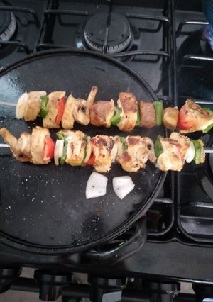 Una foto de Brochetas caseras