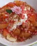 Fruta fresca con canela