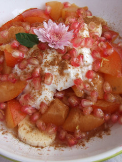Una foto de Fruta fresca con canela