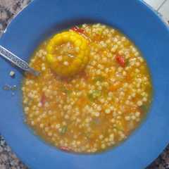 Una foto de 34. Sopa de verduras y fideitos 🌽🥄