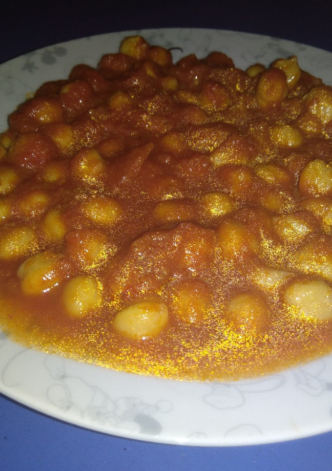 Una foto de Garbanzos con tomate