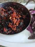 Red amaranthus bhaji