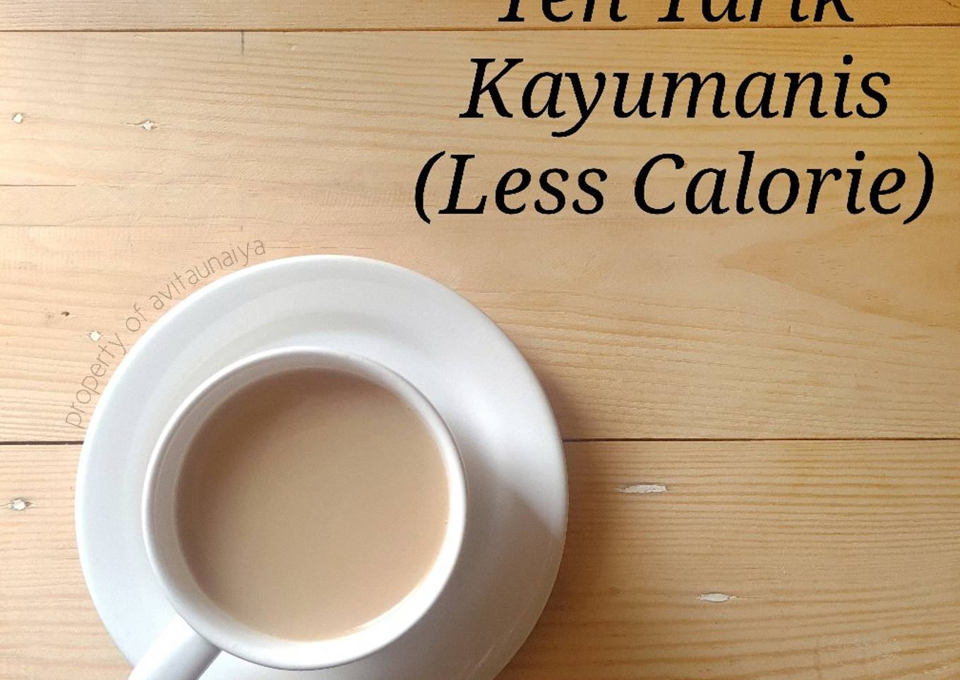 Teh Tarik Kayumanis (Less Calorie)