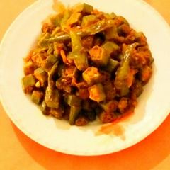 A picture of Okra Masala(Bhindi).
