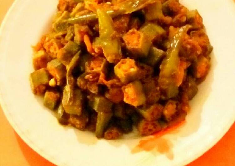 Steps to Prepare Speedy Okra Masala(Bhindi)