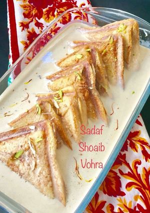A picture of Filled shahi tukray / Sandwich shahi tukray”.
