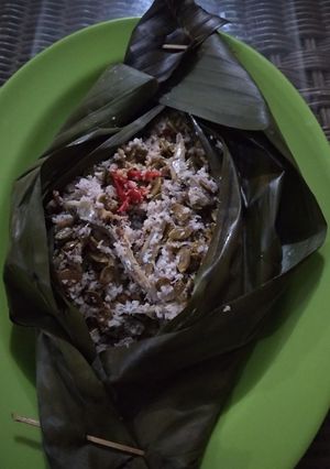 Foto resep Botok teri petai cina