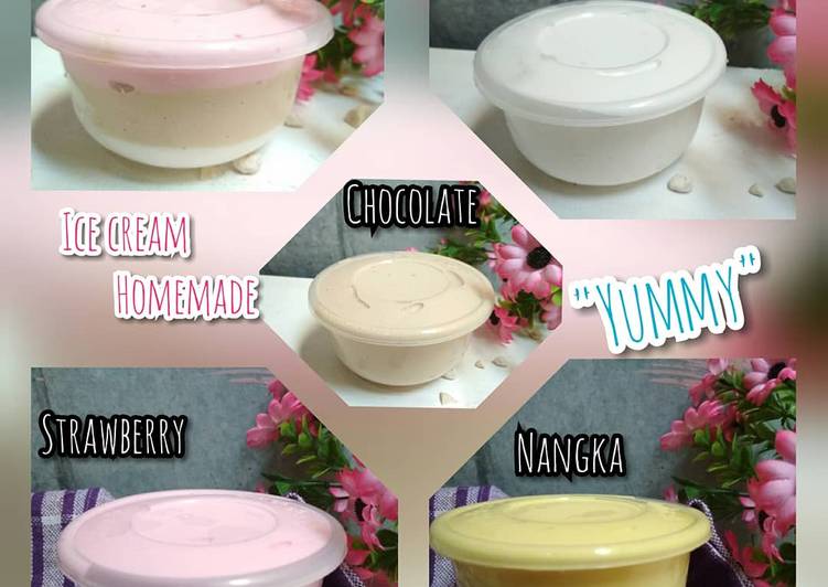 Langkah Mudah untuk Membuat Ice cream homemade super lembut Anti Gagal