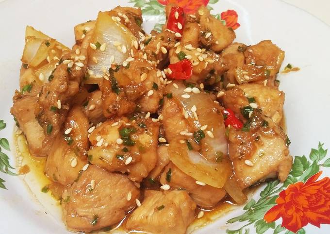 Ayam teriyaki ala jepang