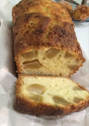 Una foto de Budín de pera y naranja