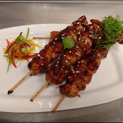 Chicken yakitori A picture of Chicken yakitori.