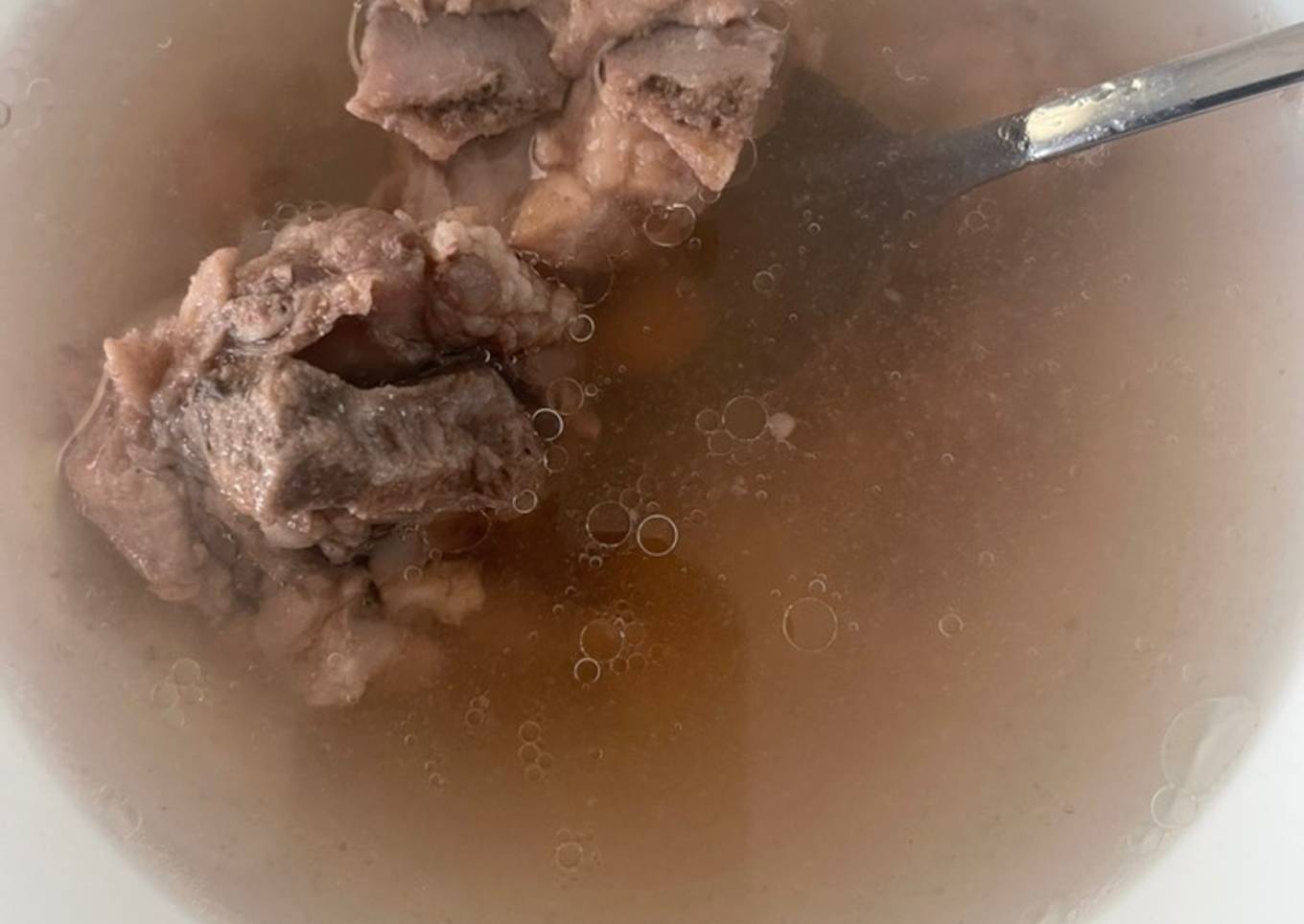 Sop bakut kacang tanah
