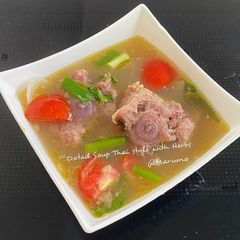 A picture of Oxtail Soup Thai style with Herbs.