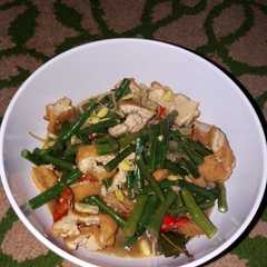 รูปของ Tumis tatukang (toge tahu kacang panjang) simple