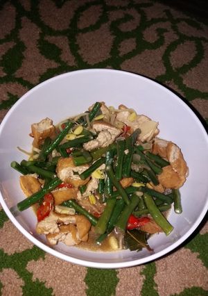 Foto resep Tumis tatukang (toge tahu kacang panjang) simple