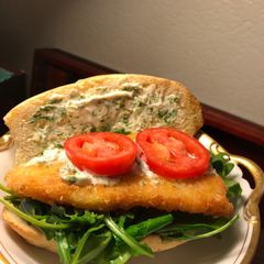 A picture of Shaanka Fish Sandwich.