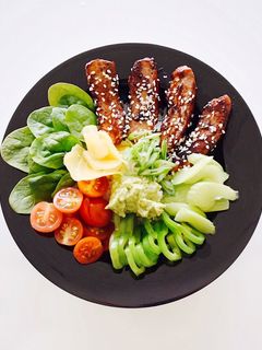 Una foto de Ensalada de Arroz con un toque Asiático