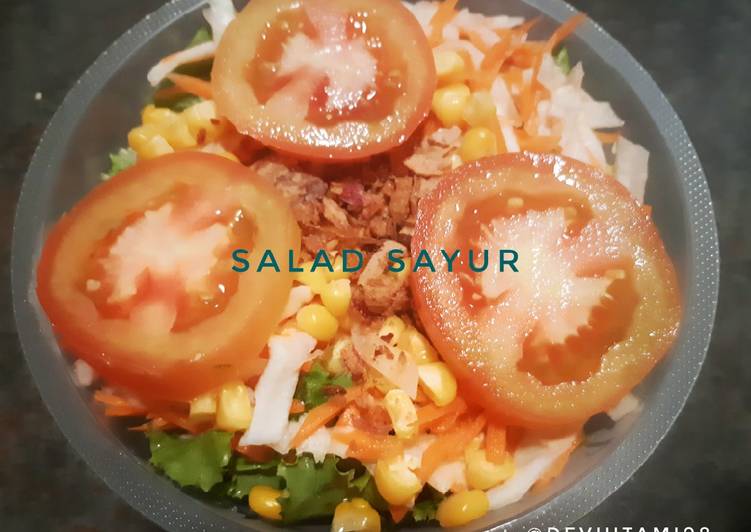 Bekal Salad Sayur dengan Bagor&Saus mayochili