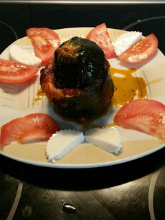 Una foto de Calabacin relleno de carne