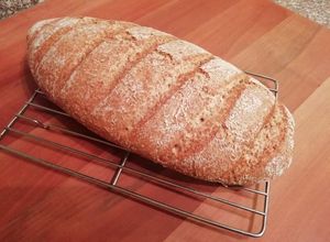 Una foto de Pan de biga integral