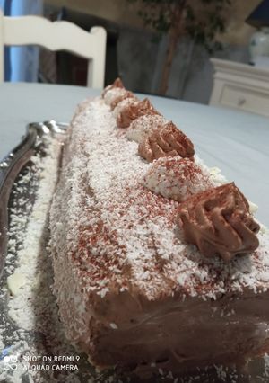 Une photo de Bûche coco choco