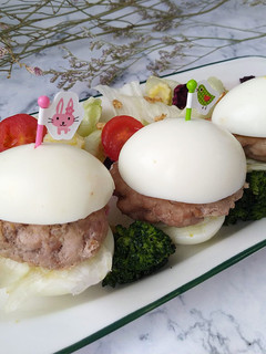 和風低醣雞蛋漢堡〞無麵包的迷你漢堡 的食譜成品照片