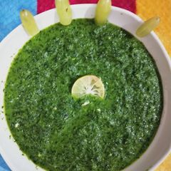 A picture of Coriander chutney.