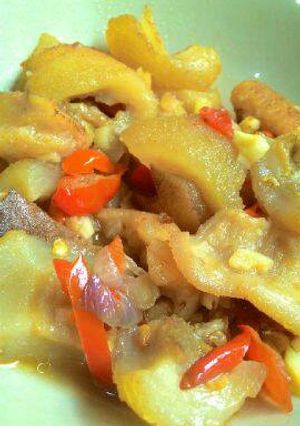 Foto resep Tumis Pedas daging kepala sapi