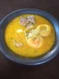 Sopa de Lluspas (bolas de maíz)